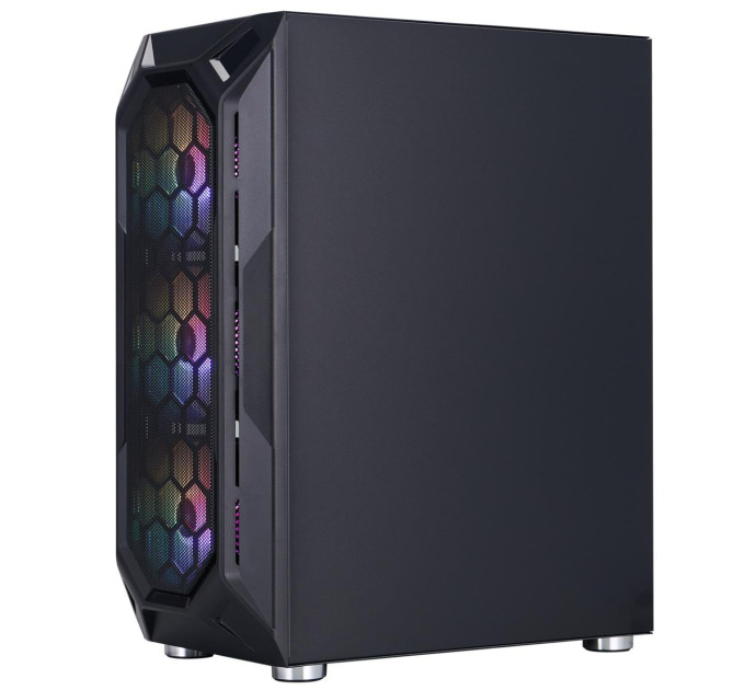 Корпус 1stPlayer X6-BK-4F1 Black без БЖ
