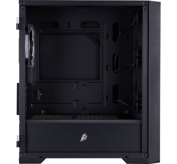 Корпус 1stPlayer T4-G-BK-4FS7 Black