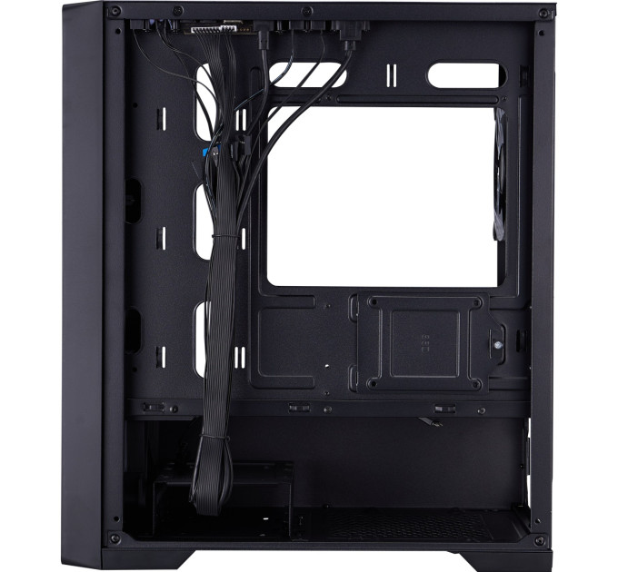 Корпус 1stPlayer T4-G-BK-4FS7 Black