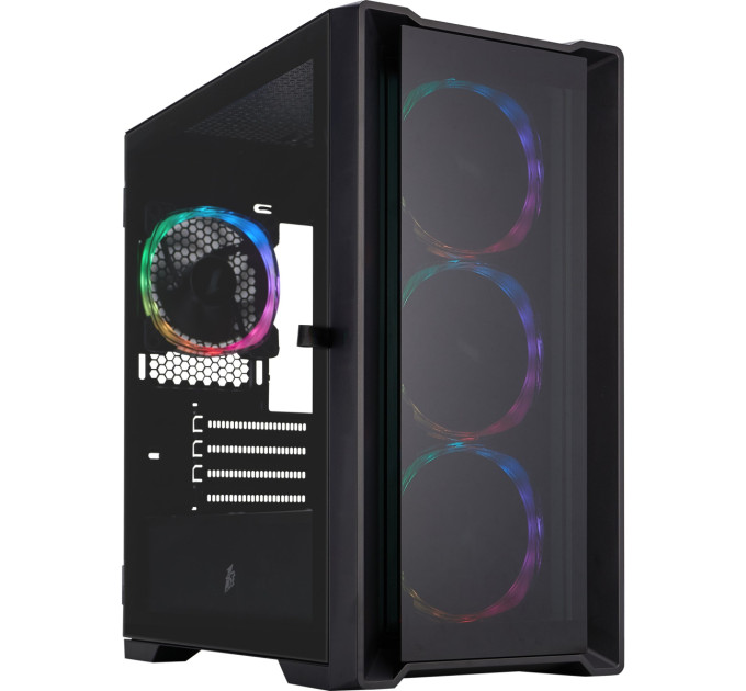 Корпус 1stPlayer T4-G-BK-4FS7 Black
