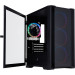 Корпус 1stPlayer T4-G-BK-4FS7 Black