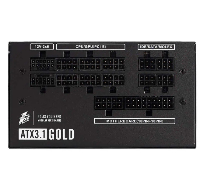 Блок живлення 1stPlayer HA-1200BA4 1200W (NGDP-GLD-1200-BK-EU)