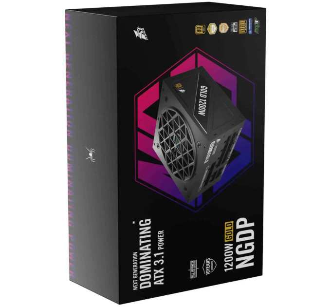 Блок живлення 1stPlayer HA-1200BA4 1200W (NGDP-GLD-1200-BK-EU)