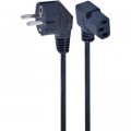 Cablexpert Кабель живлення С13 1.5m corner Cablexpert (PC-186A-VDE1B-1.5M)