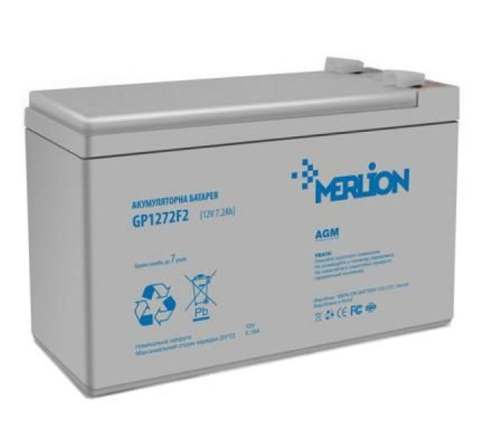 Merlion Батарея до ДБЖ Merlion 12V-7.2Ah (GP1272 F2)