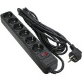 Patron Мережевий фільтр живлення Patron 5.0 m3*1mm2 (SP-1065)  6 розеток BLACK (EXT-PN-SP-1065)