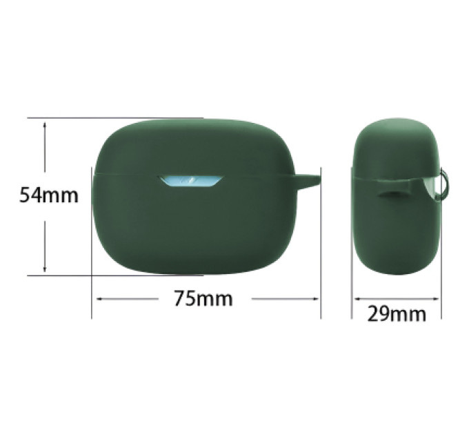 BeCover Чохол для навушників BeCover Silicon для JBL Wave Beam TWS Dark Green (710191)