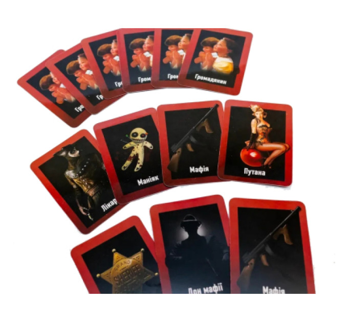 Fun Games Shop Настільна гра Fun Games Shop Мафія пластикова (укр.) (58263)