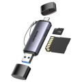 Ugreen Зчитувач флеш-карт Ugreen USB-C + USB to TF/SD 3.0 CM185 gray (50706)