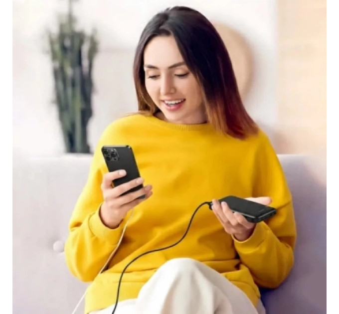 AWEI Батарея універсальна AWEI 10000mAh P20K, 12W, Black (6954284009744)