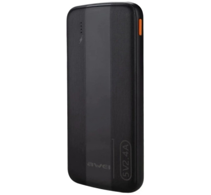 AWEI Батарея універсальна AWEI 10000mAh P20K, 12W, Black (6954284009744)