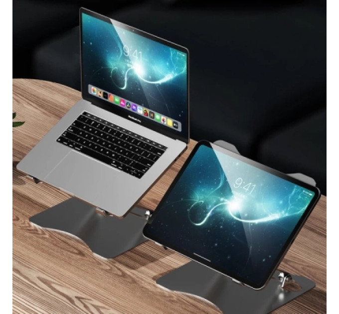 RTAKO Підставка до ноутбука RTAKO RS-CP75A Dual-Layer Carbon Steel Laptop Stand (6930539527331)