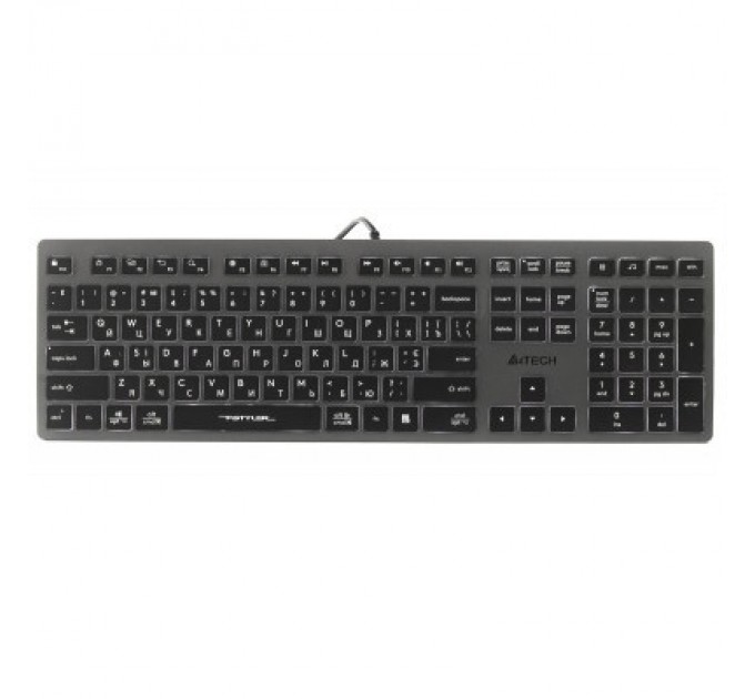 Клавіатура A4Tech FX60H USB Grey White backlit