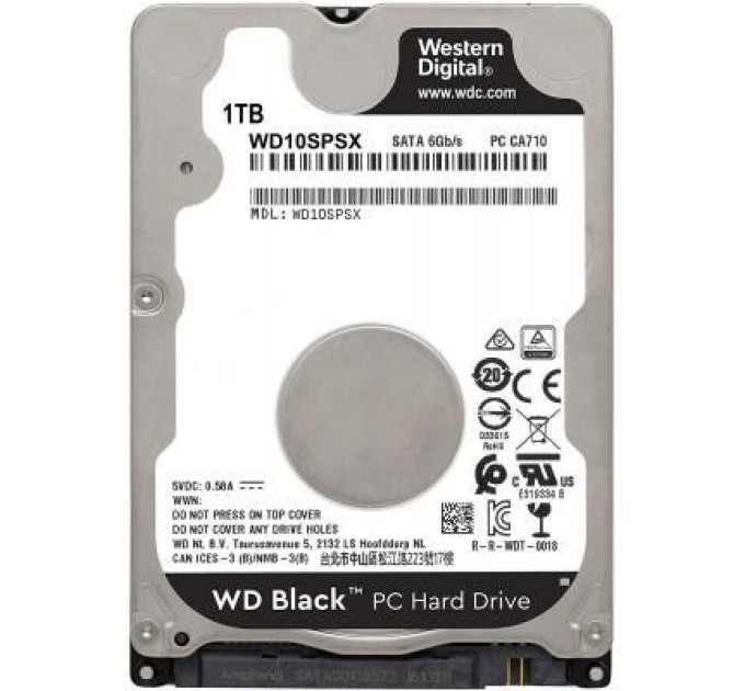 WESTERN DIGITAL Жорсткий диск для ноутбука 2.5" 1TB WD (WD10SPSX)