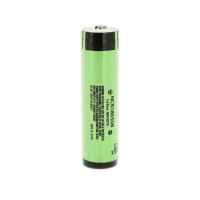 Акумулятор 18650 3400mAh, TipTop, Protected, 6.8A, 4.2/3.6/2.5V, green Panasonic (NCR18650B-P)