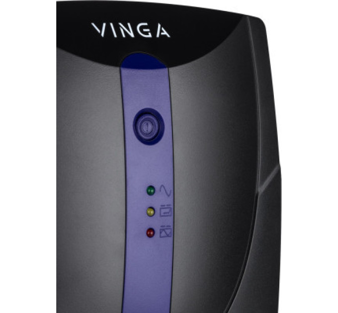 Vinga Пристрій безперебійного живлення Vinga LED 800VA plastic case with USB (VPE-800PU)