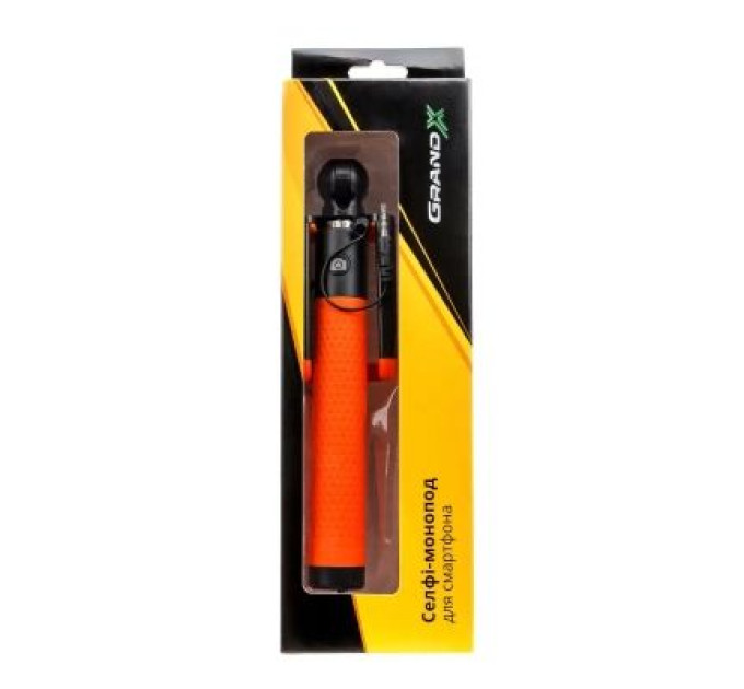 Grand-X Монопод для селфі Grand-X Deluxe Click 3,5 U-крепление 180-780мм Orange (MPGDJ3CUO)