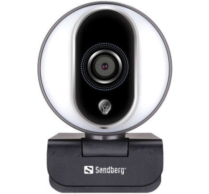 Веб-камера Sandberg Streamer Webcam Pro Full HD Autofocus Ring Light Black (134-12)