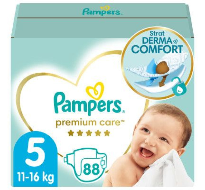 Pampers Підгузки Pampers Premium Care Junior 5 (11-16 кг) 88шт (4015400541813)