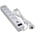Patron Мережевий фільтр живлення Patron 1.8m + 2 USB 2.0, 2.1A, 5 роз. White (EXT-PN-SP-52-USB-W)