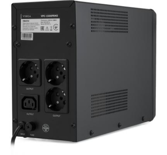 Vinga Пристрій безперебійного живлення Vinga LCD 1500VA metal case ( VPC-1500PRM3 ) (VPC-1500PRM3)