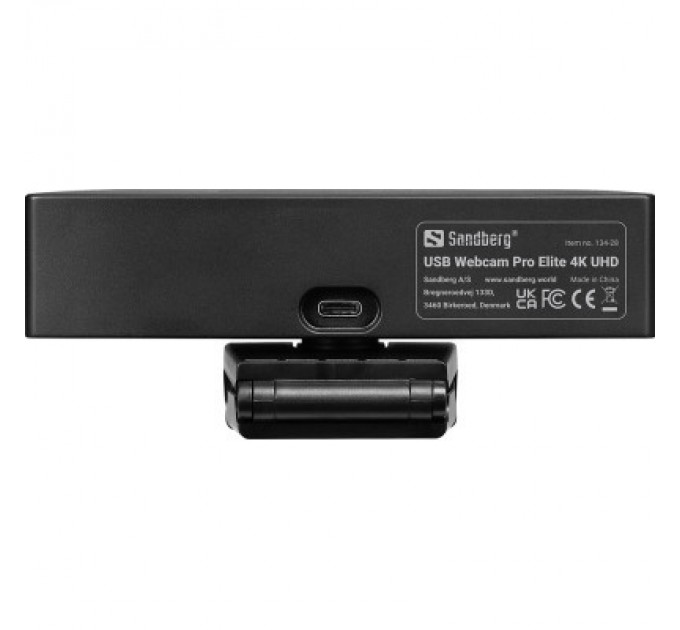 Sandberg Веб-камера Sandberg Webcam Pro Elite 4K UHD (IMX258) Autofocus USB-A/USB-C Black (134-28)
