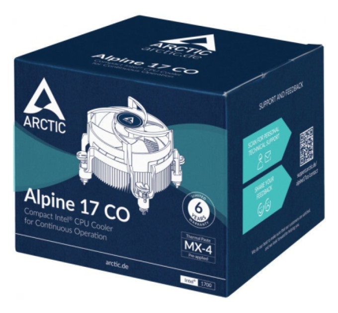 Arctic Кулер до процесора Arctic Alpine 17 CO (ACALP00041A)