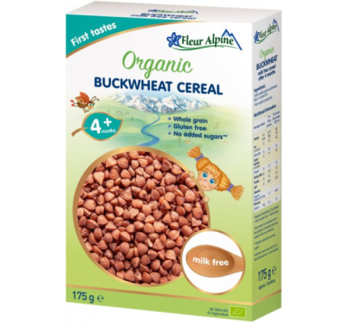 Fleur Alpine Дитяча каша Fleur Alpine Organic Buckwheat Гречана 175 г (4779050670117)