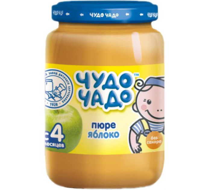 Чудо-Чадо Дитяче пюре Чудо-Чадо яблуко без цукру 170 г (4820016251410)