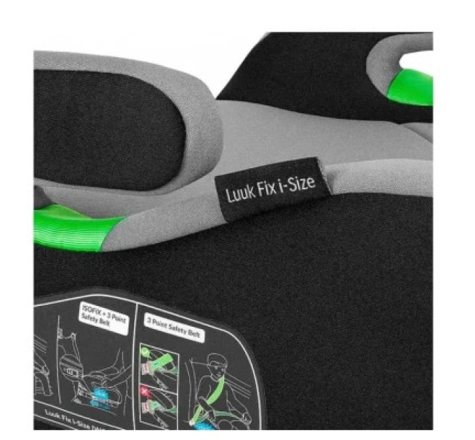 Lionelo Автокрісло Lionelo Luuk Fix I-Size Luuk бустер Black Carbon (LO-LUUK FIX I-SIZE BLACK CARBON)