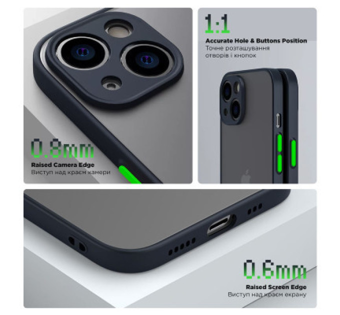 Armorstandart Чохол до мобільного телефона Armorstandart Frosted Matte Samsung A25 5G (A256) Navy Blue (ARM69692)