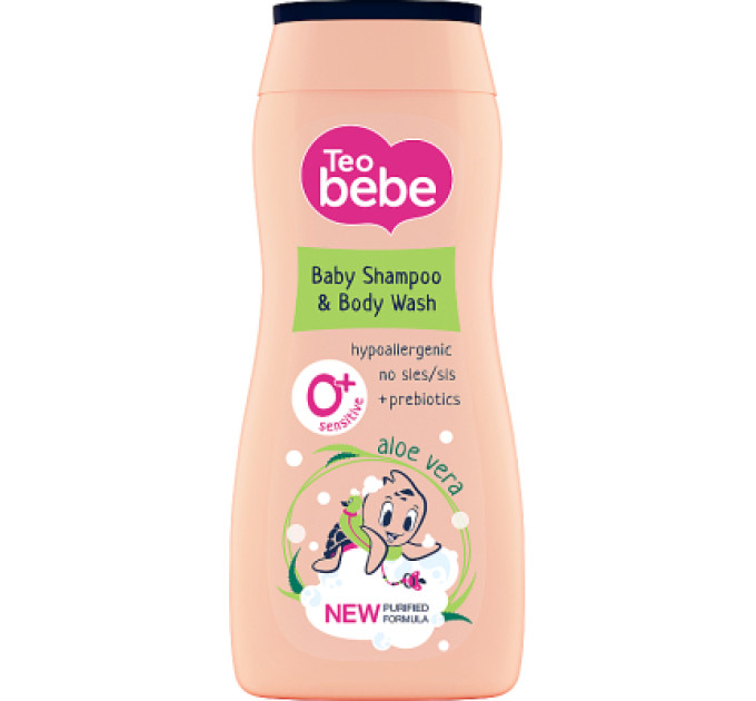 Teo bebe Дитячий шампунь Teo bebe Алое 2 в 1 Для волосся та тіла 200 мл (3800024045318)