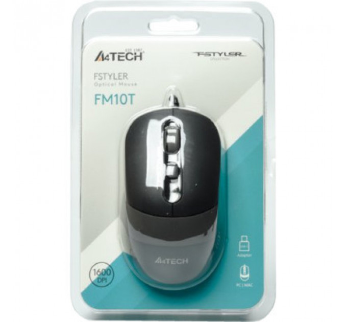 Мишка A4Tech FM10T USB Grey (4711421990066)