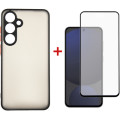 Dengos Чохол до мобільного телефона Dengos Samsung Galaxy S24 FE Matte + glass (Black) (DG-KM-117)