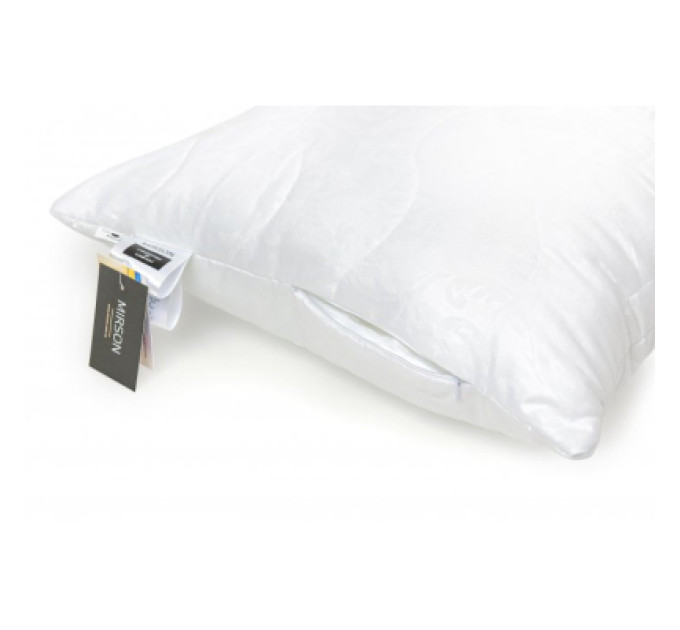 MirSon Подушка MirSon бавовняна №1624 Eco Light White Середня (2200002647335)