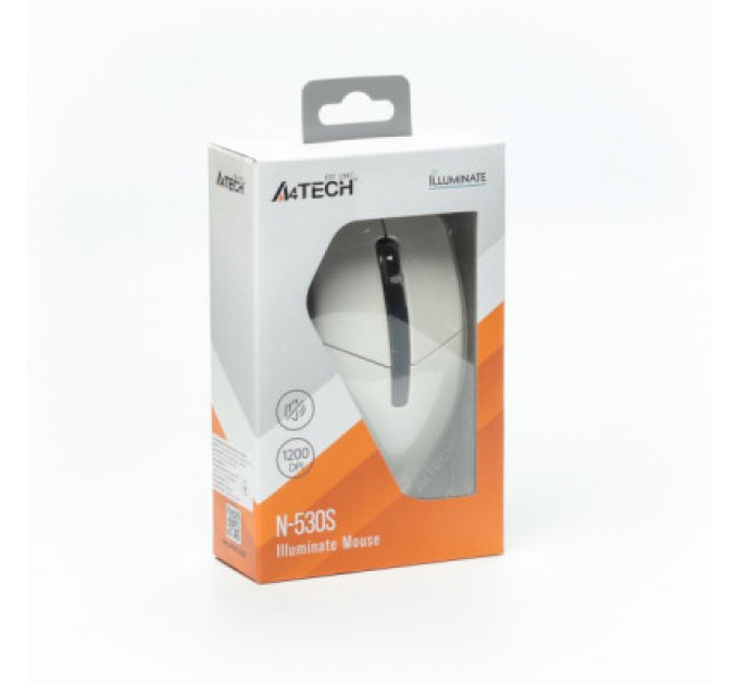 Мишка A4Tech N-530S USB White (4711421988315)