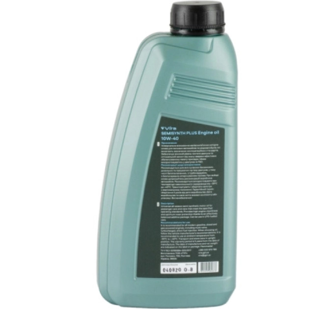VIRA Моторна олива VIRA Semisynthetic Plus 10W-40 1 л (VI0351)