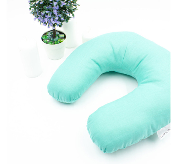 MirSon Подушка MirSon для подорожей №8735 Naturale Line 11-2208 Mint 50% Memory (2200006348207)