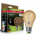 Eurolamp Лампочка Eurolamp A60 8W E27 2700K (deco) акция 1+1 new (MLP-LED-A60-08273(Amber)new)