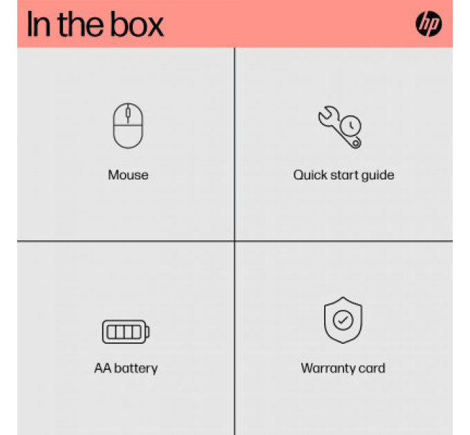 Мишка HP 240 Bluetooth White (793F9AA)