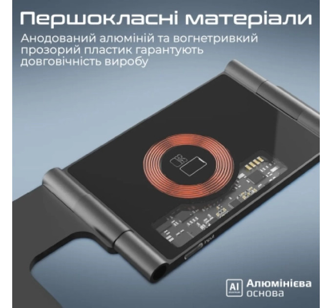 Promate Зарядний пристрій Promate aurafold-trio