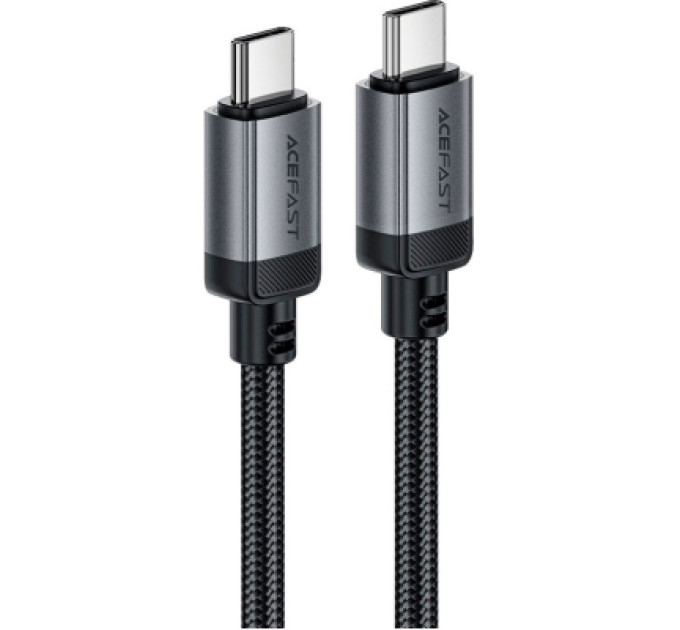 Acefast Дата кабель USB-C to USB-C 1.2m 3A aluminum alloy C20-03 Black Acefast (6974316283775)