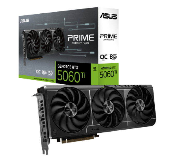 ASUS Відеокарта ASUS GeForce RTX5060Ti 8Gb PRIME OC (PRIME-RTX5060TI-O8G)