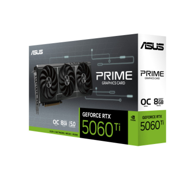 ASUS Відеокарта ASUS GeForce RTX5060Ti 8Gb PRIME OC (PRIME-RTX5060TI-O8G)