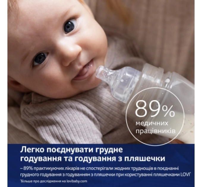 Lovi Пляшечка для годування Lovi Захист рефлексу ссання 150 мл (0120exp)