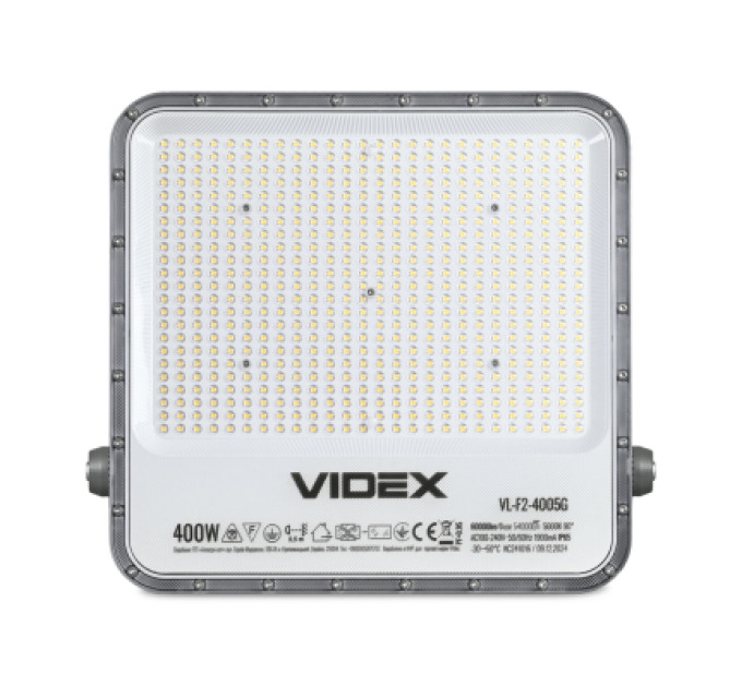 Videx Прожектор Videx LED  PREMIUM F2 400W 5000K 220V (VL-F2-4005G)