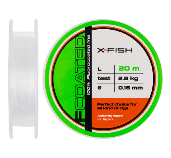 X-Fish Флюорокарбон X-Fish FCoated 20m 0.16mm 2.8kg (1917.01.41)