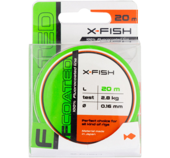 X-Fish Флюорокарбон X-Fish FCoated 20m 0.16mm 2.8kg (1917.01.41)