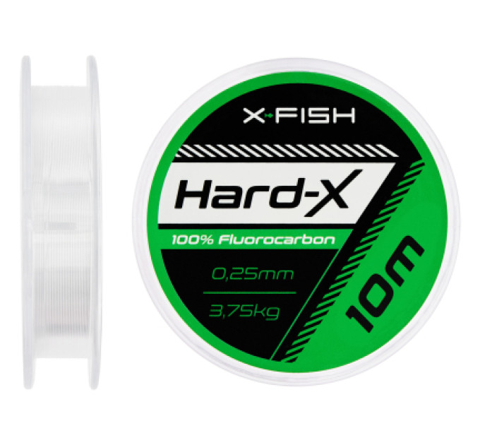 X-Fish Флюорокарбон X-Fish Hard-X 10m (clear) 0.25mm 3.75kg (1917.03.68)