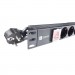 Eserver Силовий блок Eserver 19" 8 розеток, выкл., алюм. корпус PDU 220В, 16А (WT-2261A-GER-8WAY)